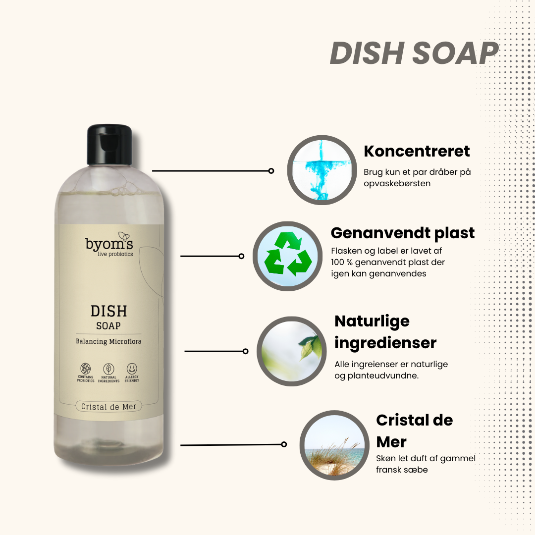 PROBIOTIC DISH SOAP - Cristal De Mer 480 ml