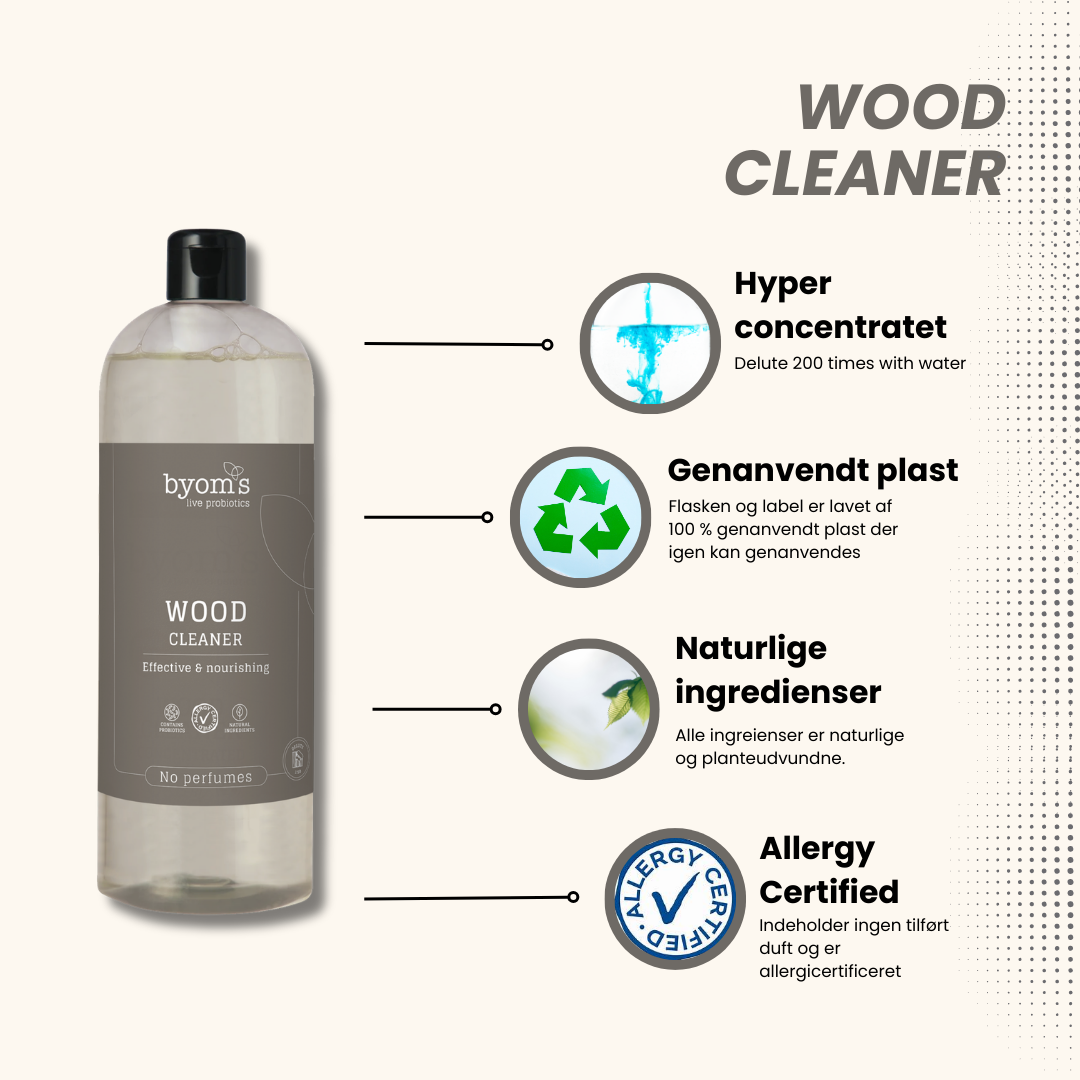 INTRO PROBIOTIC WOOD CLEANER | Hemp Seed Oil | No perfumes | 100 ml
