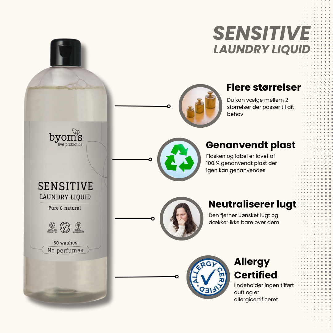 SENSITIVE - PROBIOTIC LAUNDRY LIQUID - No perfumes - AC