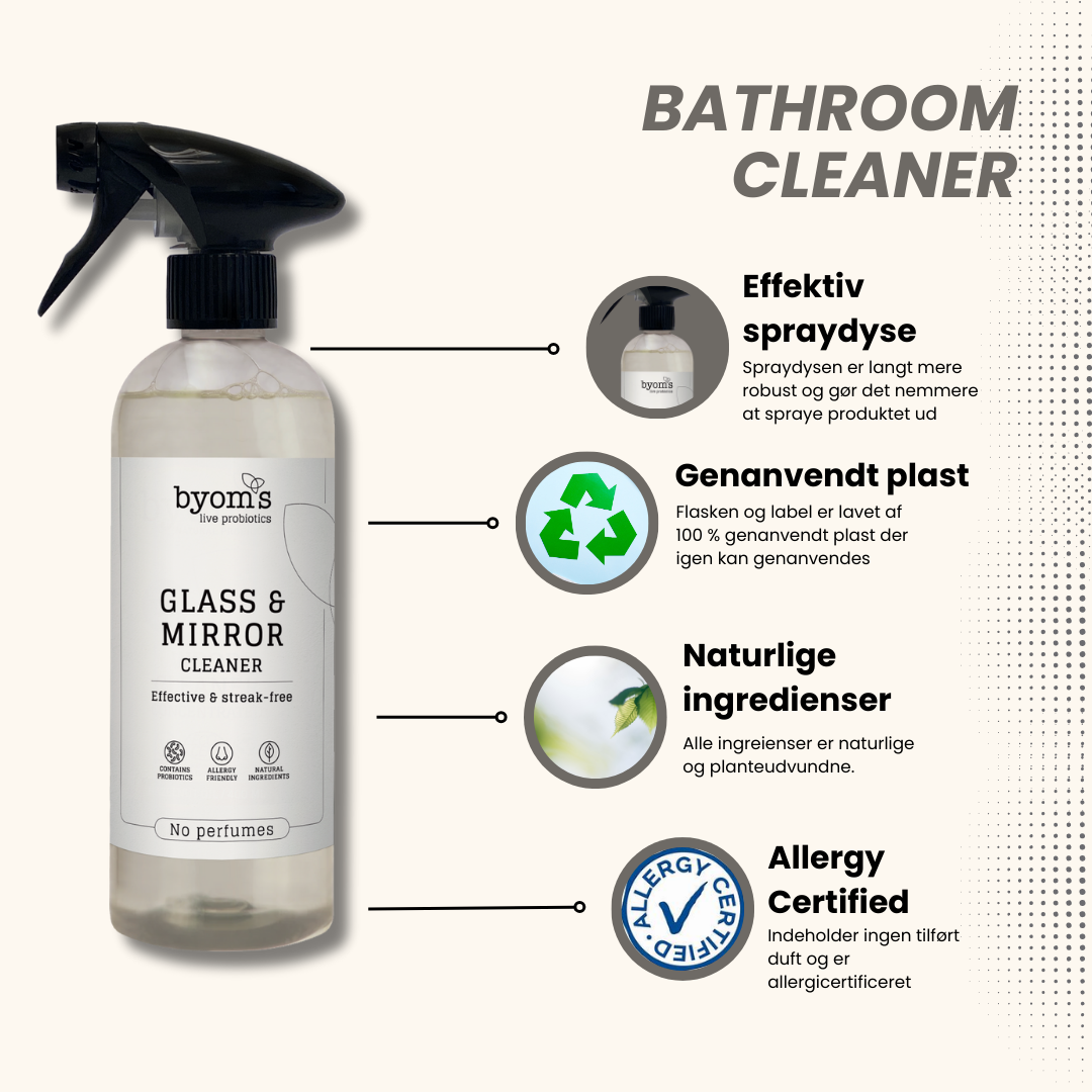 PROBIOTIC GLASS & MIRROR CLEANER - No perfumes