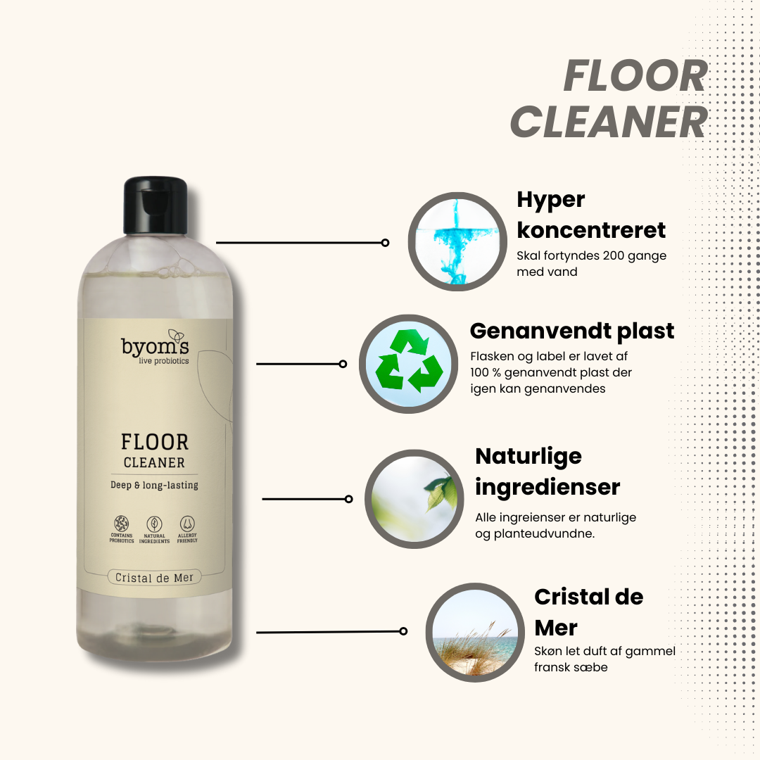 PROBIOTIC FLOOR CLEANER – 1:200 - Cristal De Mer 480 ml