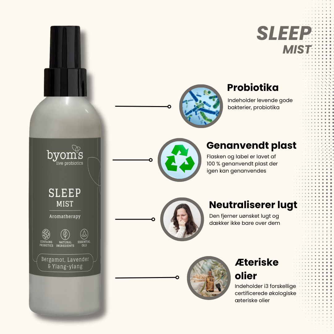 SLEEP MIST | PROBIOTIC AROMA THERAPY | Bergamot, Lavender & Ylang-ylang