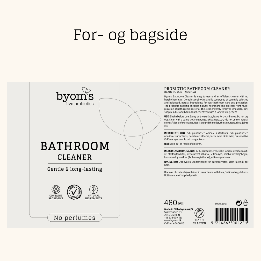 PROBIOTIC BATHROOM CLEANER - No perfumes - AC