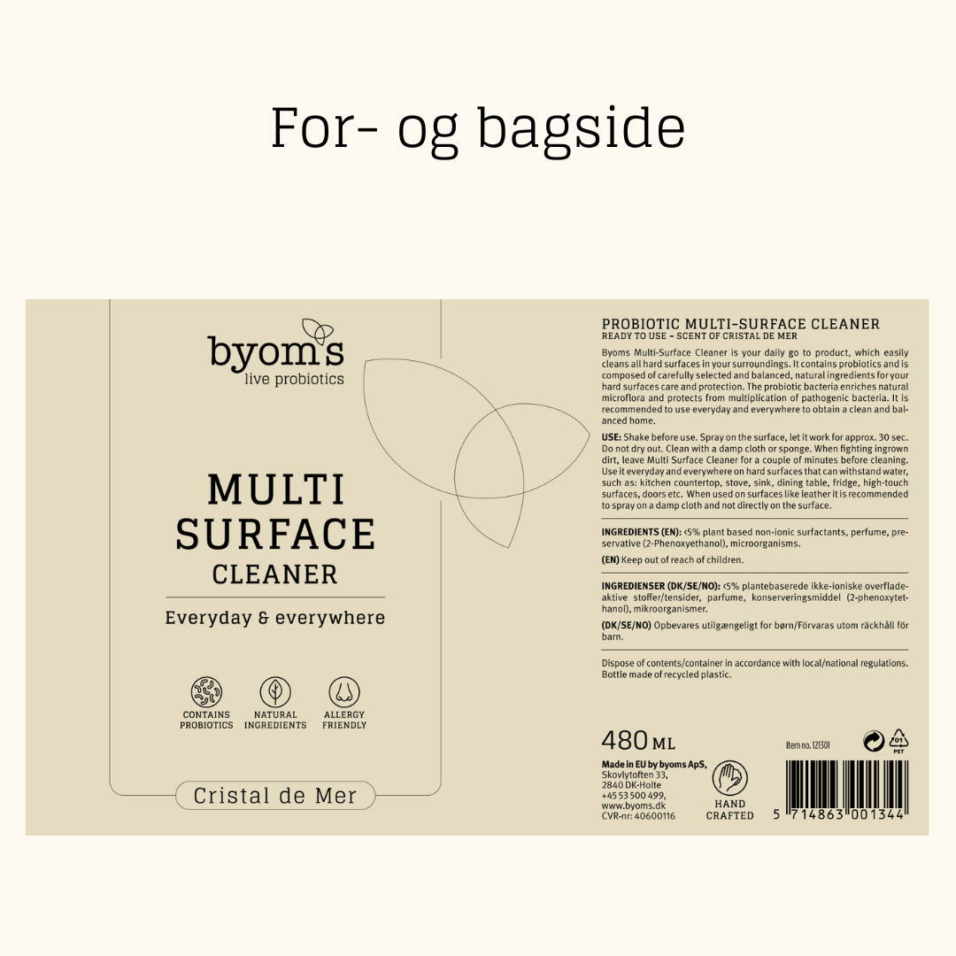 PROBIOTIC MULTI-SURFACE CLEANER – Cristal De Mer 480 ml