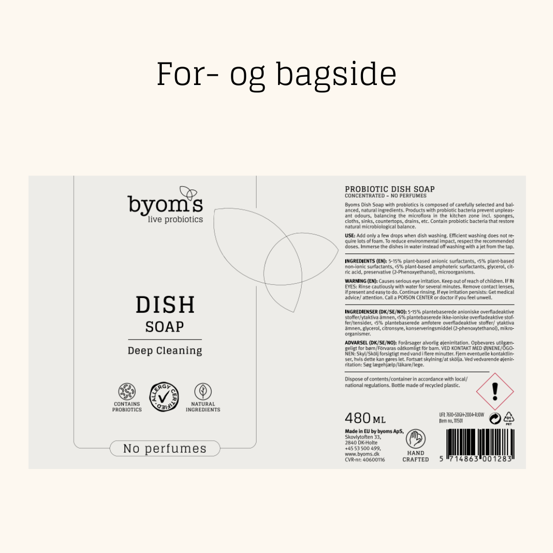 PROBIOTIC DISH SOAP - No perfumes - AC