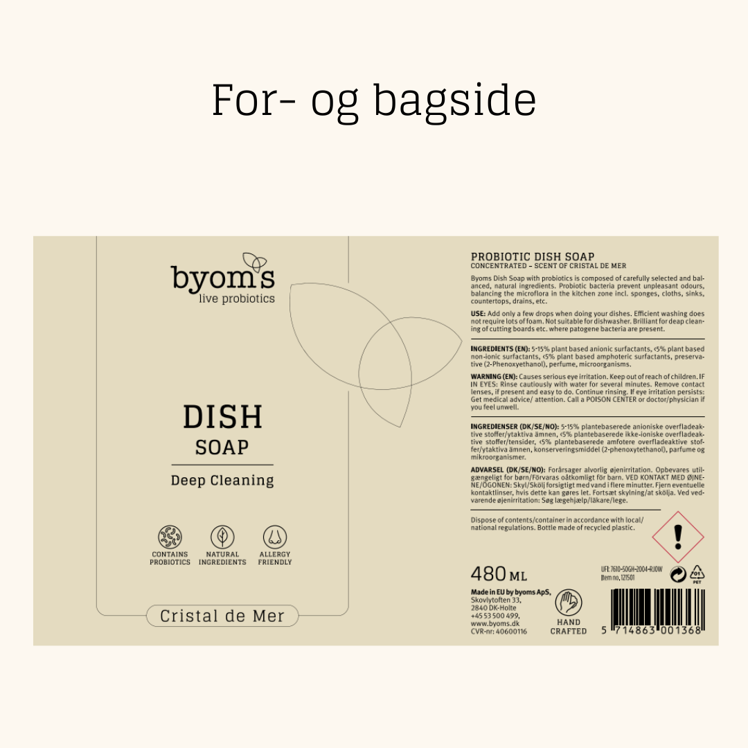 PROBIOTIC DISH SOAP - Cristal De Mer 480 ml