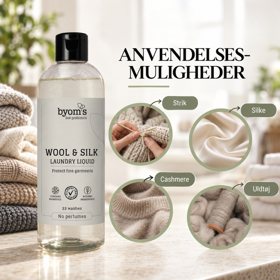 WOOL & SILK | PROBIOTIC LAUNDRY LIQUID | Silk extract | No perfumes