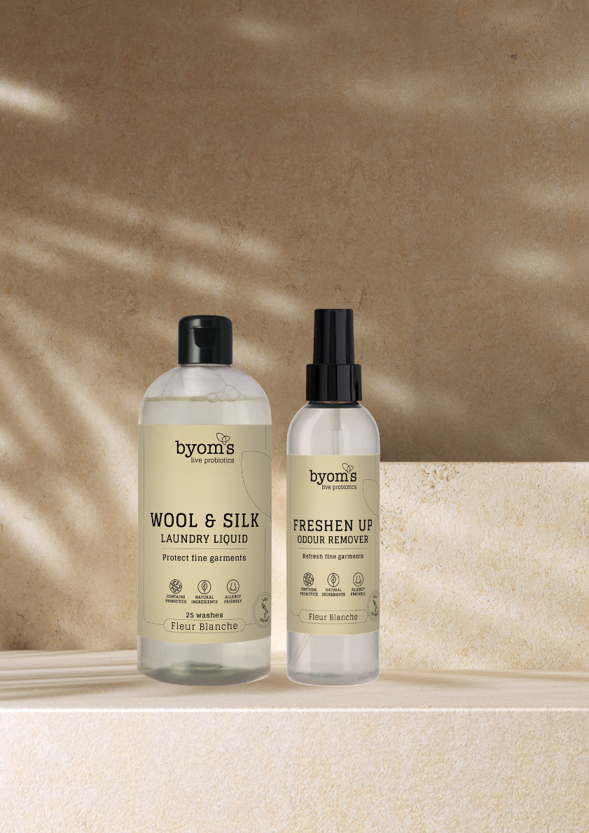 WOOL & SILK - PROBIOTIC LAUNDRY LIQUID - Fleur Blanche - with silk extract