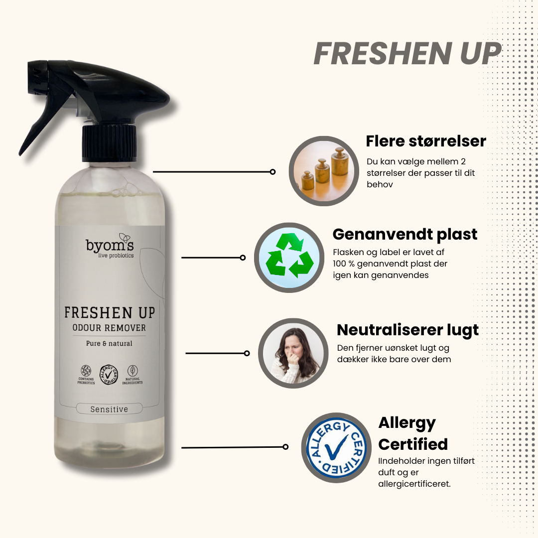FRESHEN UP - PROBIOTIC ODOUR REMOVER - No perfumes - AC