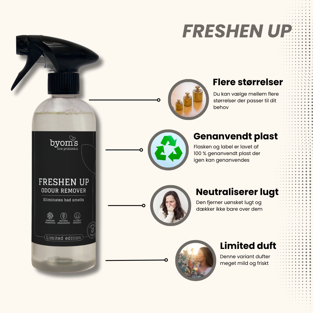 FRESHEN UP - PROBIOTIC ODOUR REMOVER - POWERFUL - Limited Edition