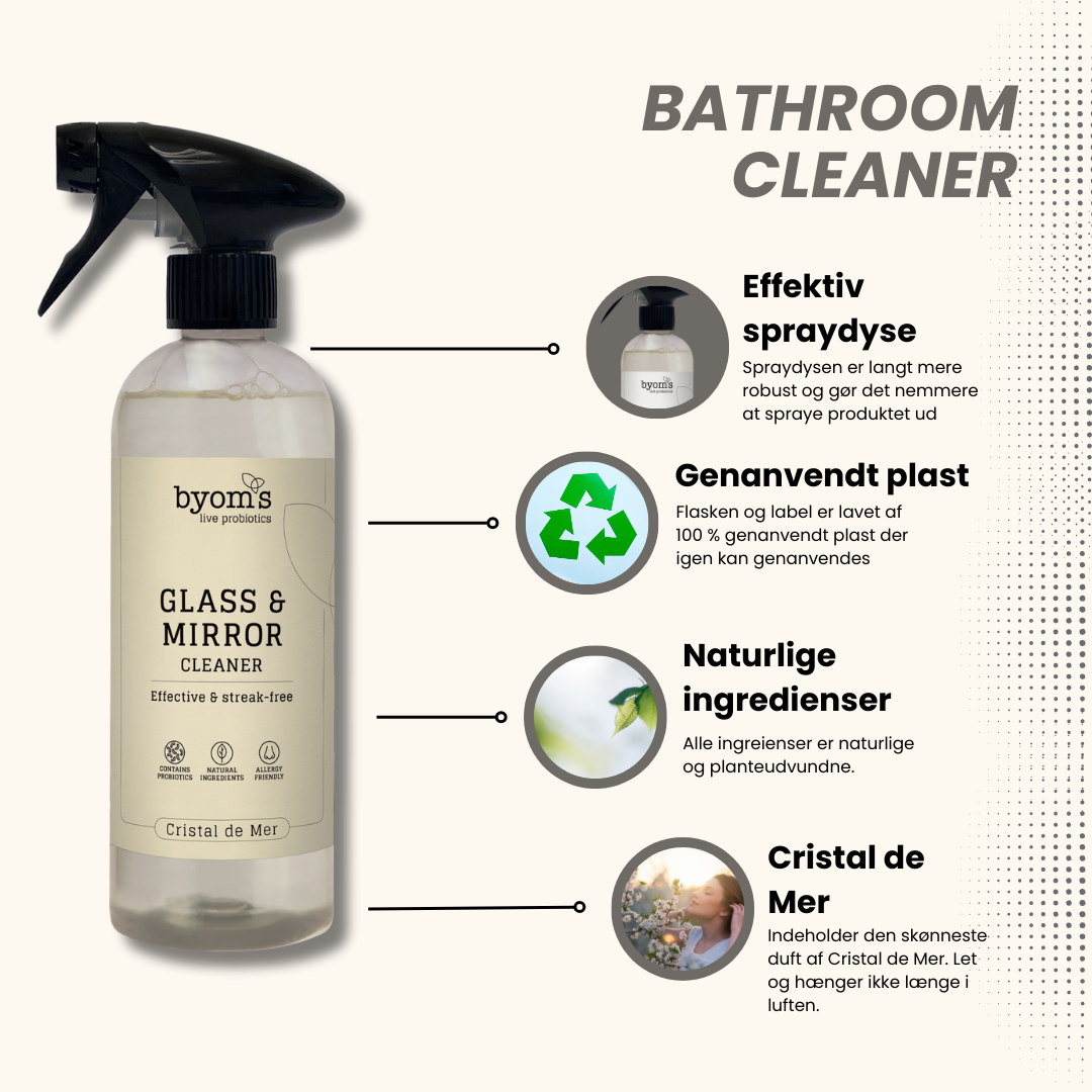 PROBIOTIC GLASS & MIRROR CLEANER – Cristal De Mer 480 ml