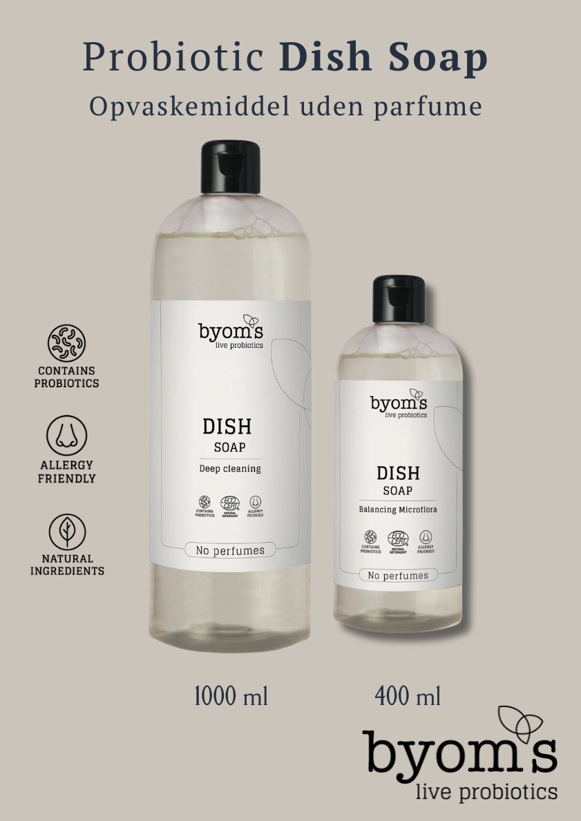 PROBIOTIC DISH SOAP - ECOCERT - No perfumes