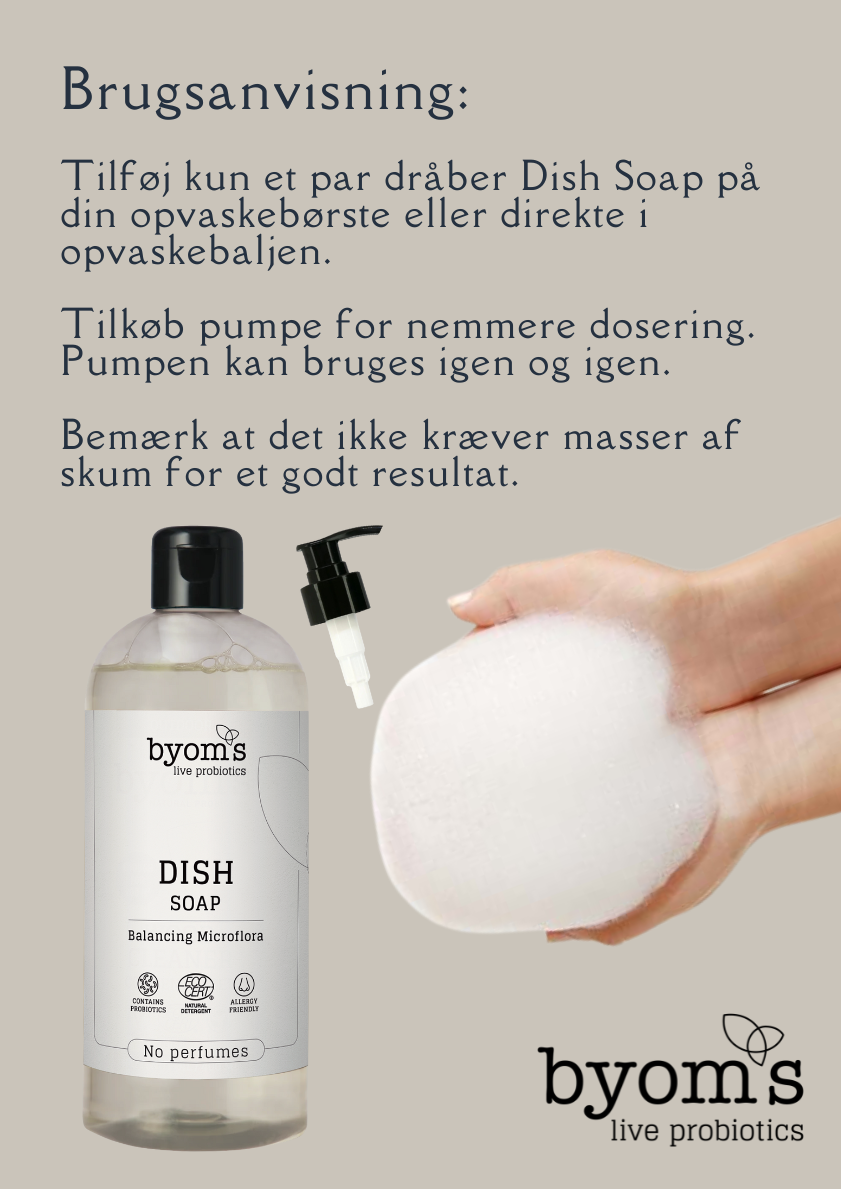 PROBIOTIC DISH SOAP - ECOCERT - No perfumes