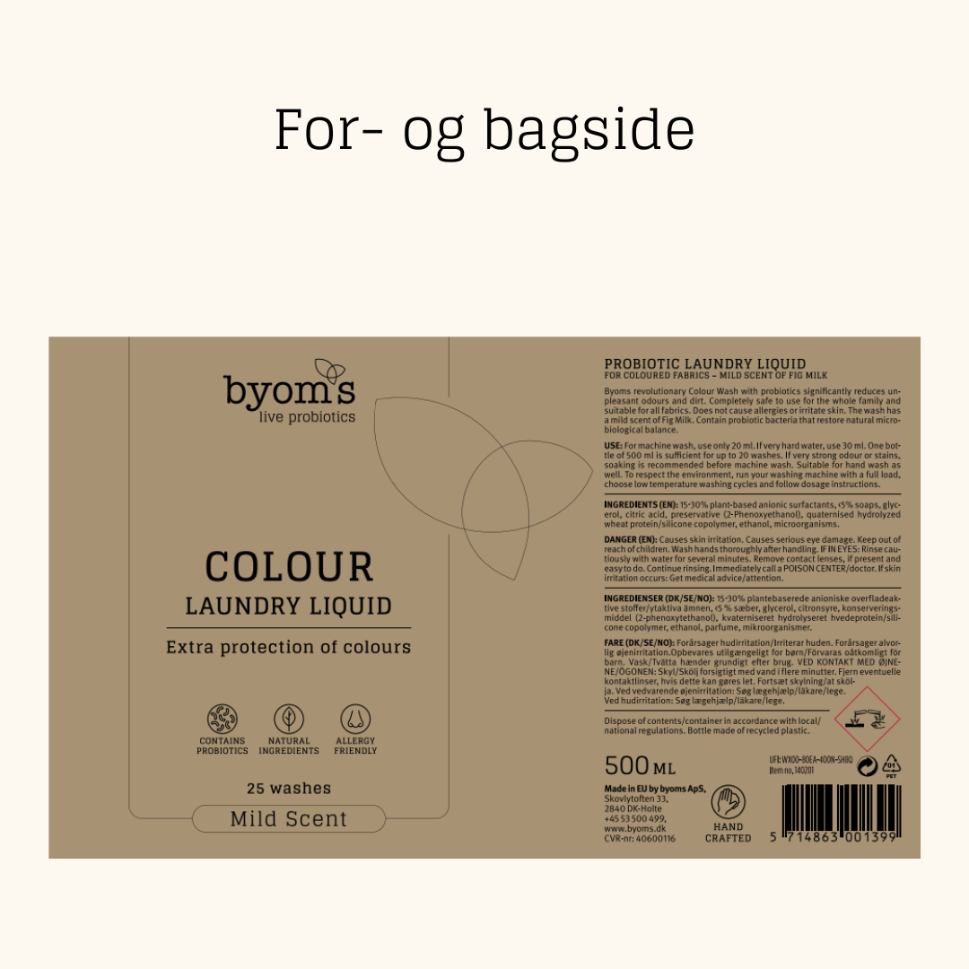 COLOUR - PROBIOTIC LAUNDRY LIQUID - Mild Scent