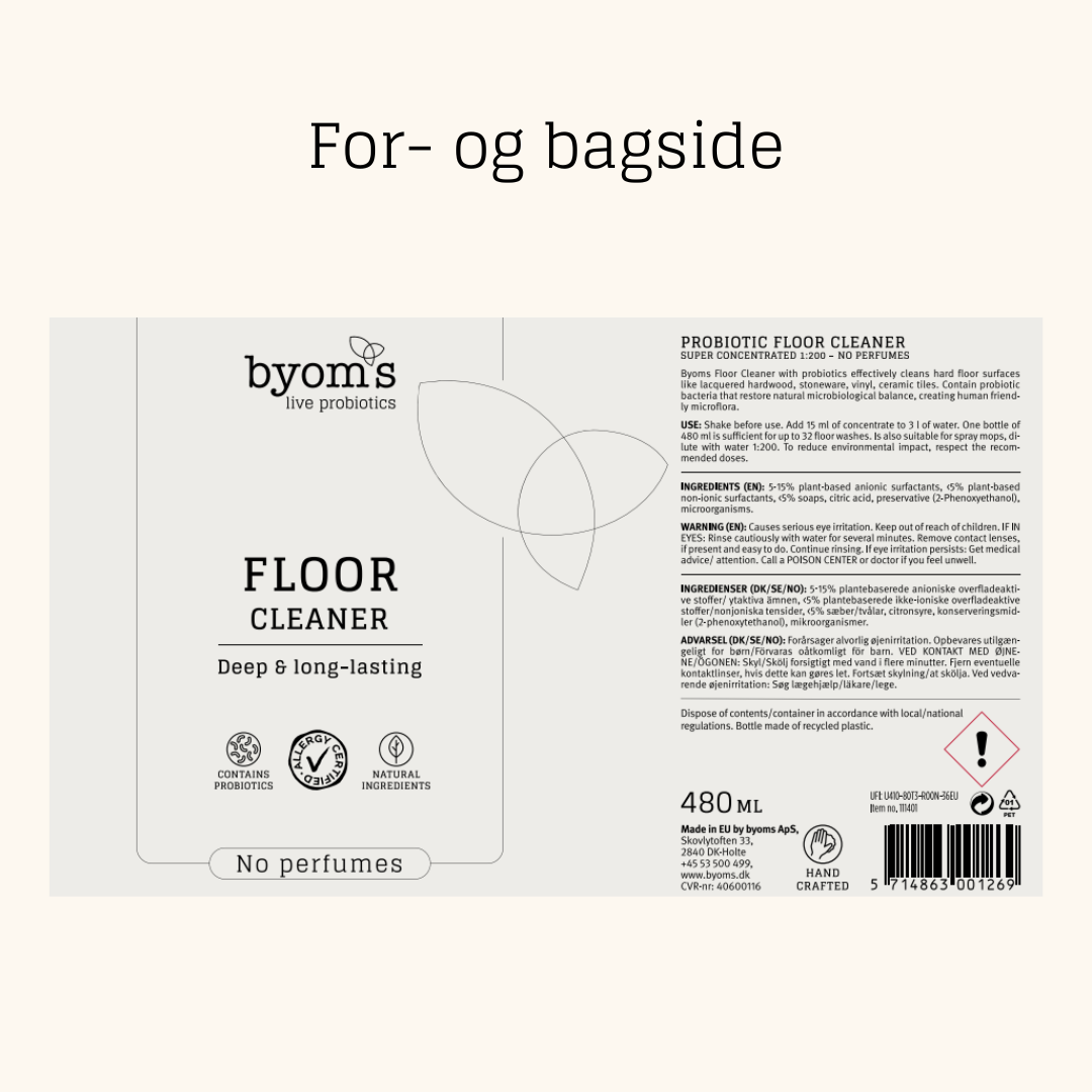PROBIOTIC FLOOR CLEANER - No perfumes - AC