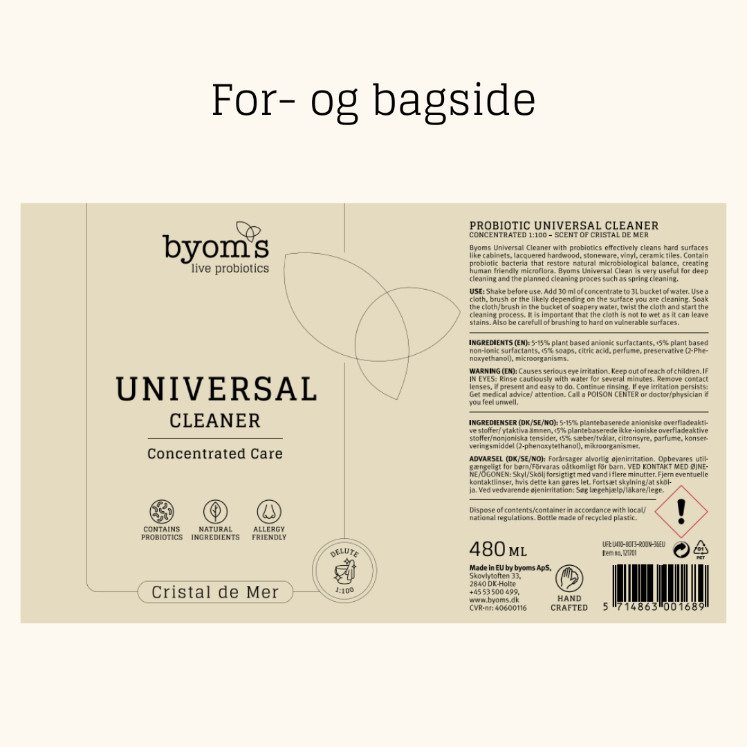 PROBIOTIC UNIVERSAL CLEANER - 1:100 - Cristal de Mer