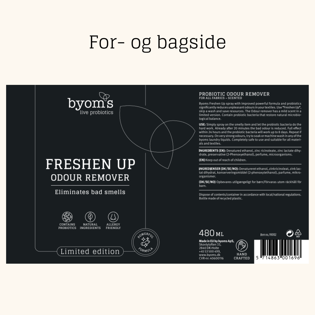 FRESHEN UP - PROBIOTIC ODOUR REMOVER - POWERFUL - Limited Edition