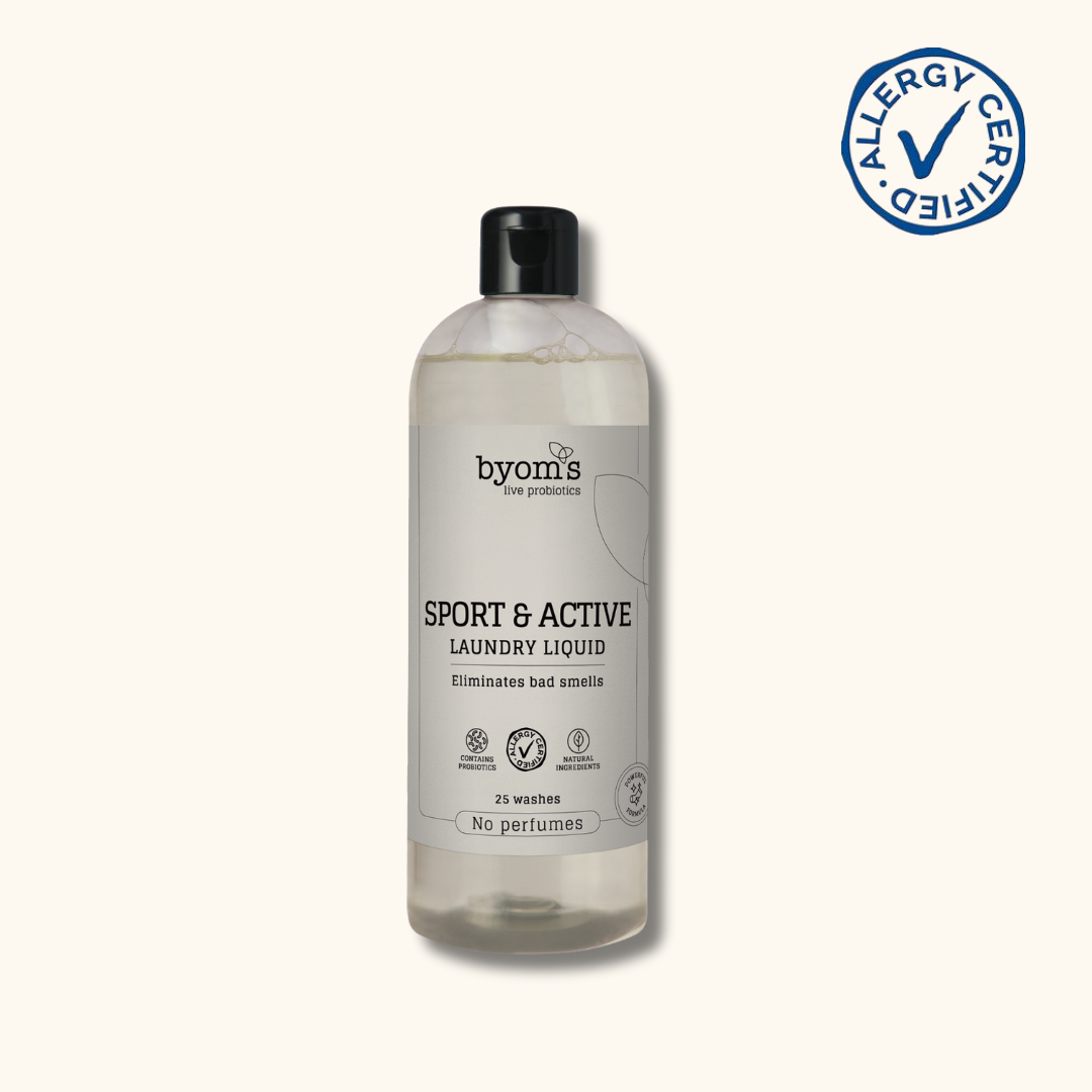SPORT & ACTIVE - PROBIOTIC LAUNDRY LIQUID - No perfumes - 25 vaske - AC